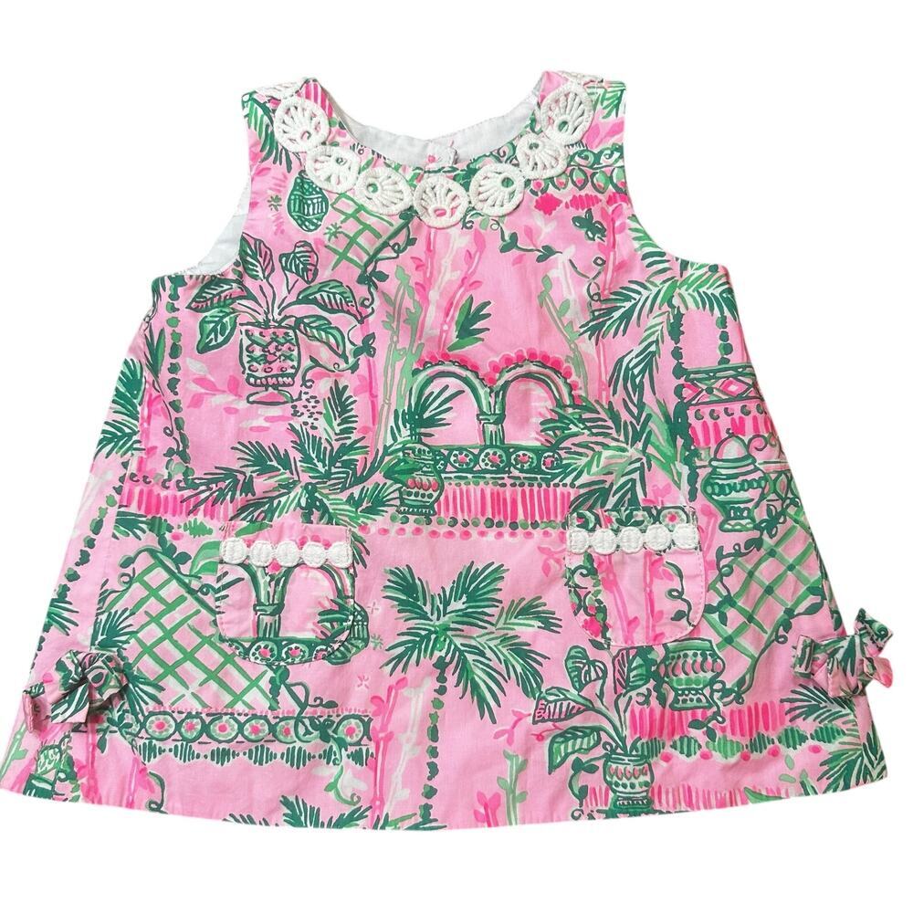 Lilly Pulitzer Infant Shift Dress sz 6-12 m Mandevilla Baby Always Worth It